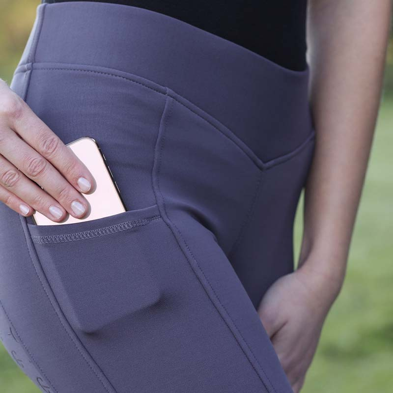 Legginsy jeździeckie Jr ClassicStar Szare