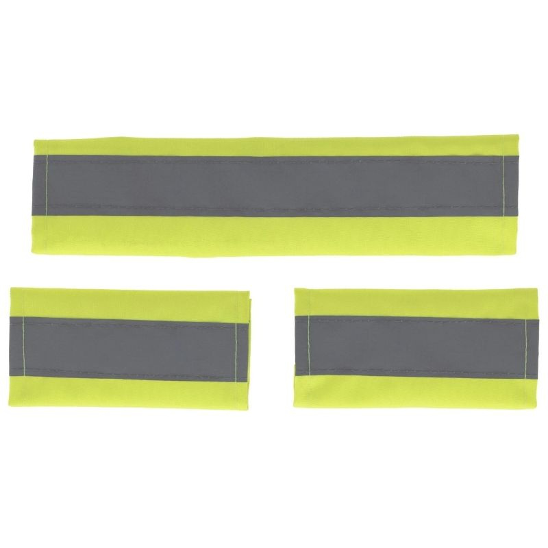 Zestaw odblaskowy do kantara/ogłowia 3-pack Żółty