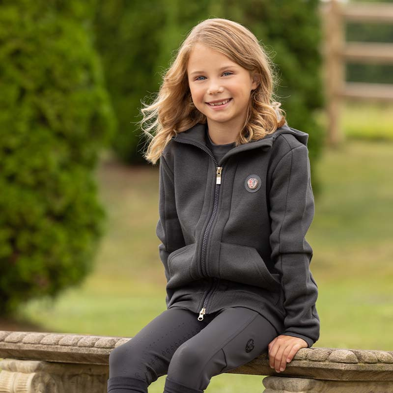 Bluza z kapturem Dzieci/Junior Anniversary Szara