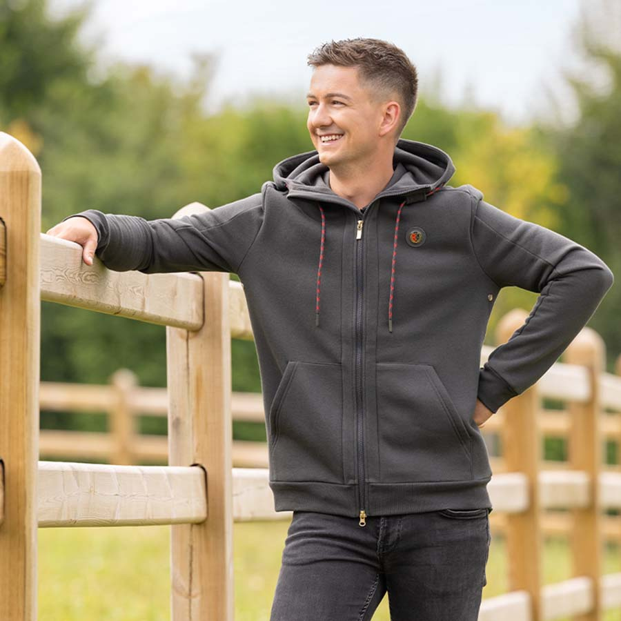 Bluza z kapturem męska Anniversary Szara