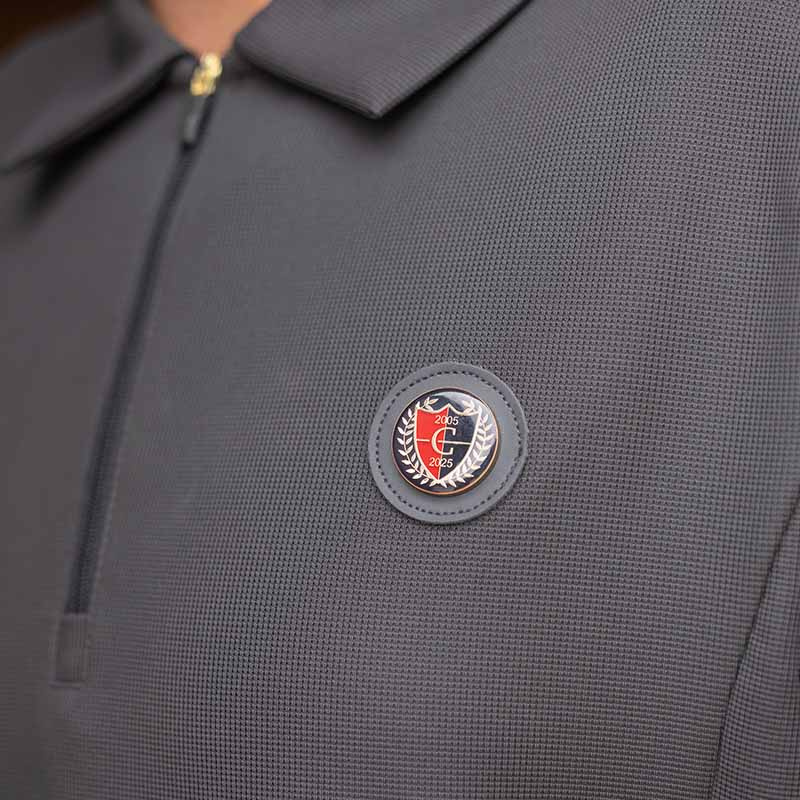 T-shirt męski Anniversary 1/2 Zip Szary