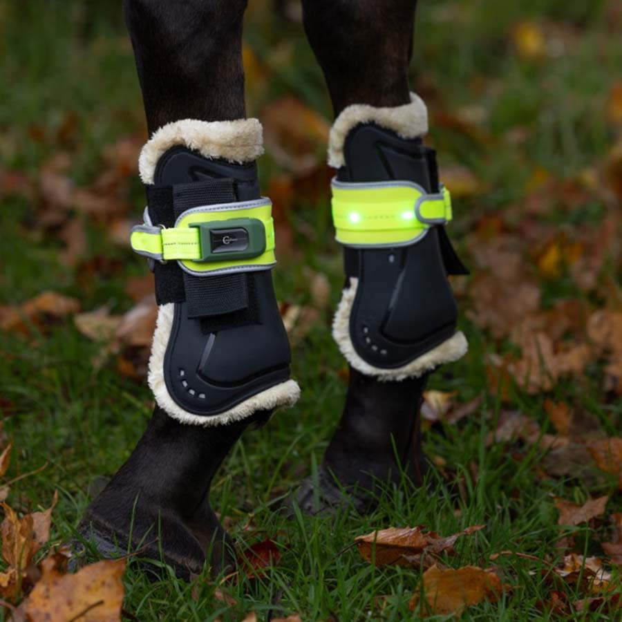 Odblaski na nogi High-Visibility LED 2 szt. Żółte