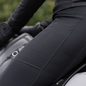 Zimowe legginsy jeździeckie Grip z pełnym lejem Czarne Zimowe legginsy jeździeckie Grip z pełnym lejem Czarne