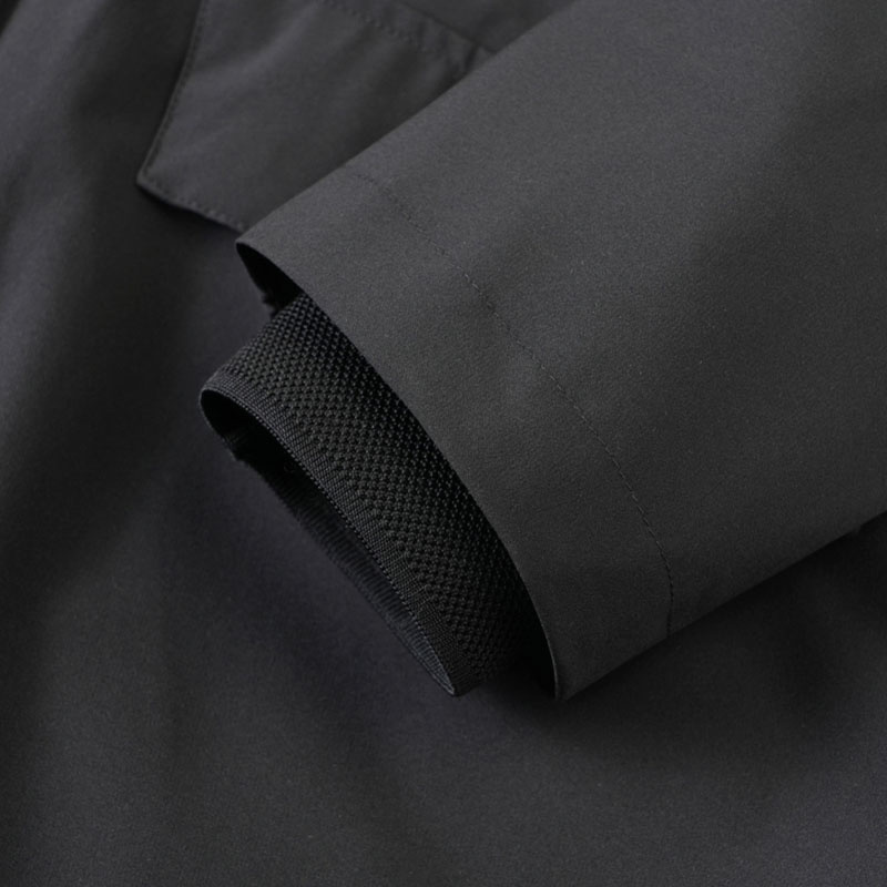 Płaszcz przeciwdeszczowy 2-Way Zip Czarny