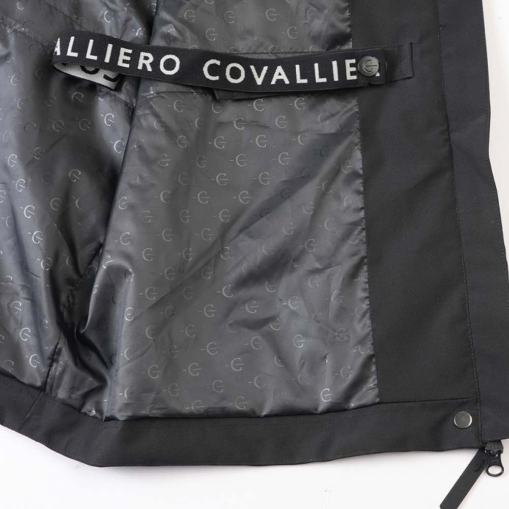 Płaszcz przeciwdeszczowy 2-Way Zip Czarny