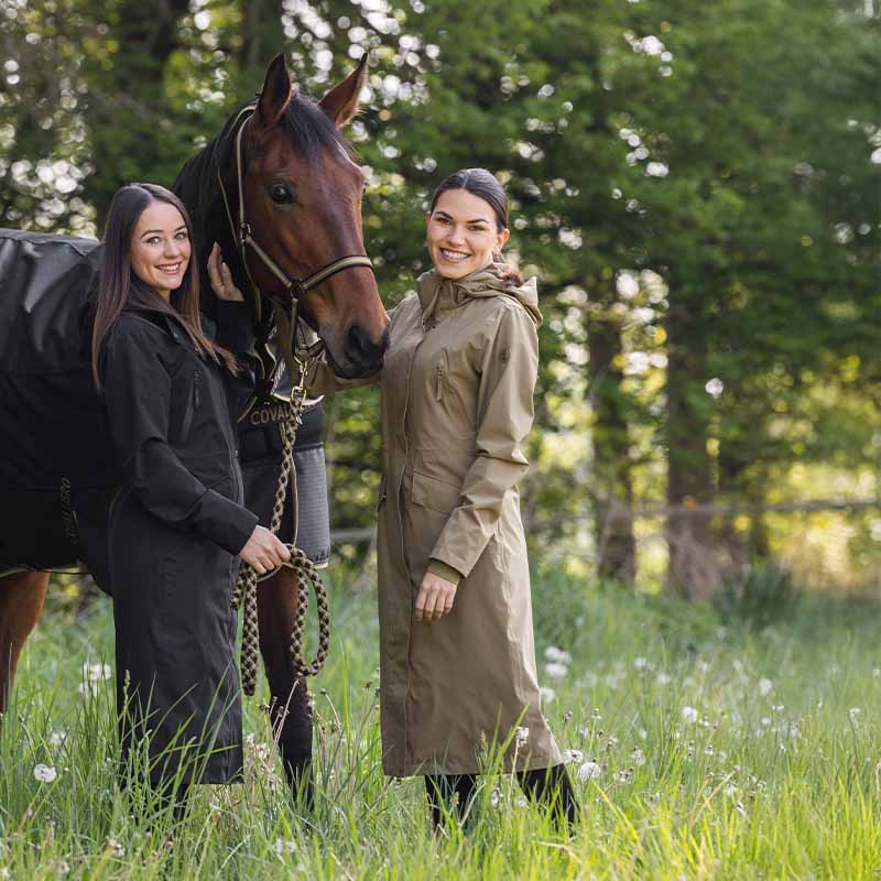 Płaszcz przeciwdeszczowy 2-Way Zip Czarny