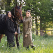 Płaszcz przeciwdeszczowy 2-Way Zip Czarny Płaszcz przeciwdeszczowy 2-Way Zip Czarny