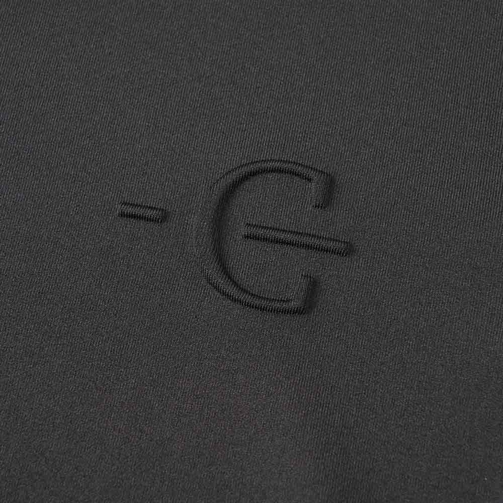 Koszulka jeździecka Polo Czarna