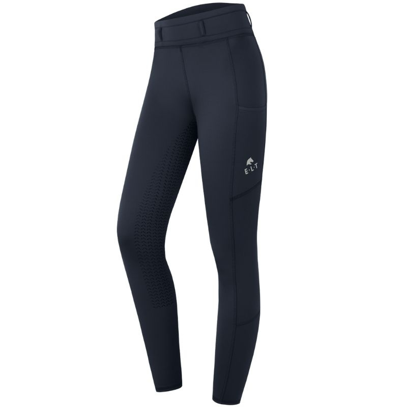 Legginsy jeździeckie Ella Full Grip Granatowe