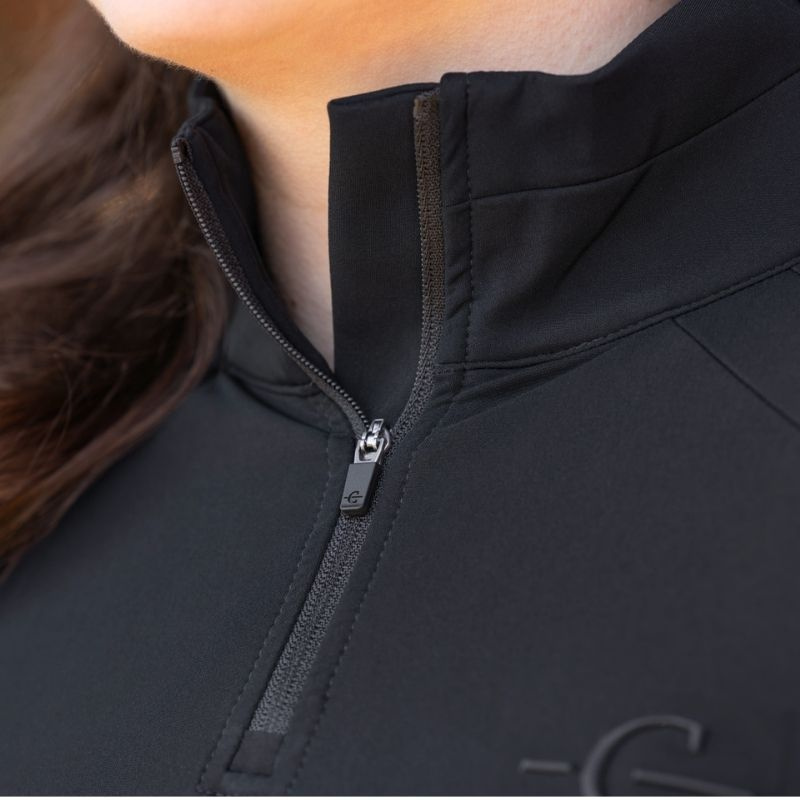 Bluzka jeździecka Active Long Sleeve Czarna