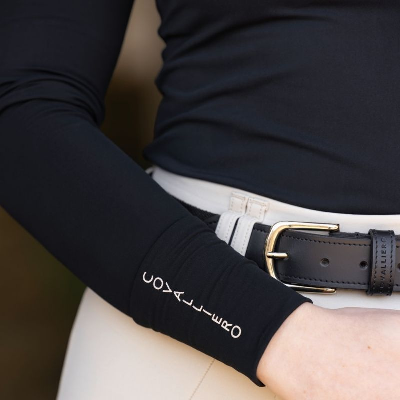 Bluzka jeździecka Active Long Sleeve Czarna