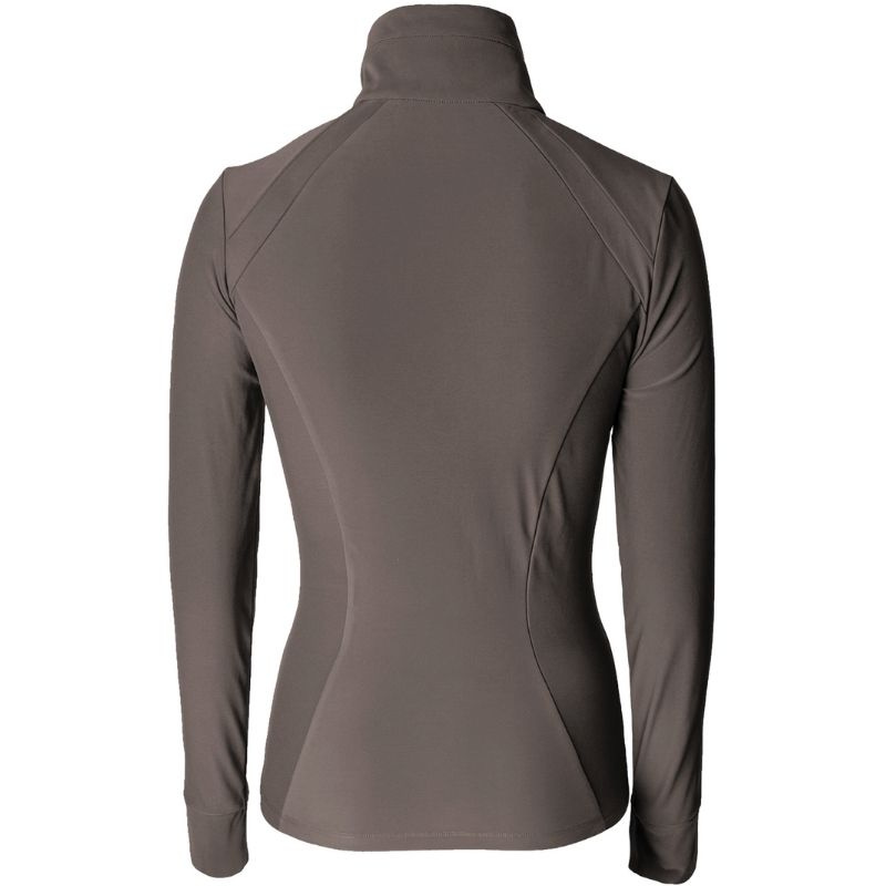 Bluzka jeździecka Active Long Sleeve Brązowa