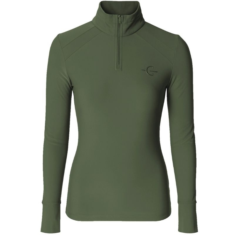 Bluzka jeździecka Active Long Sleeve Zielona