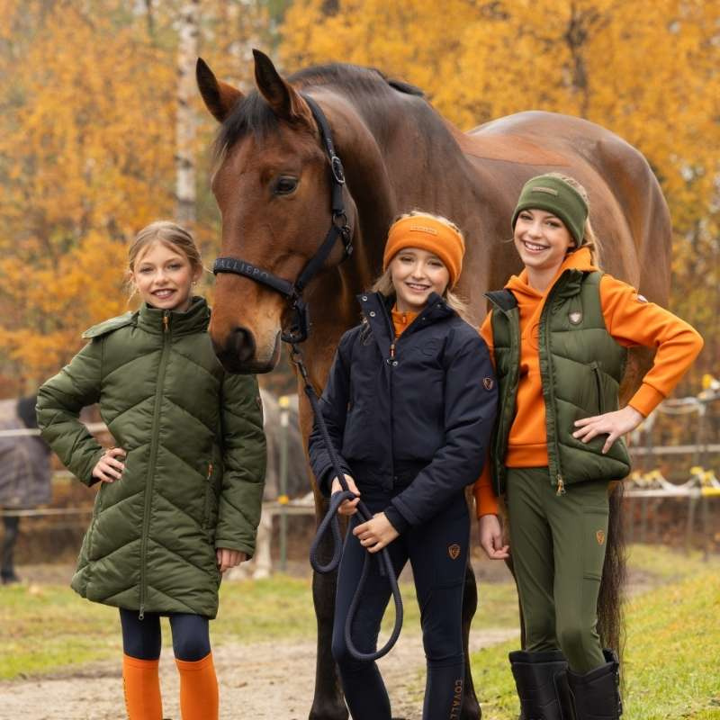 Płaszcz jeździecki Winter Dzieci/Junior Zielony