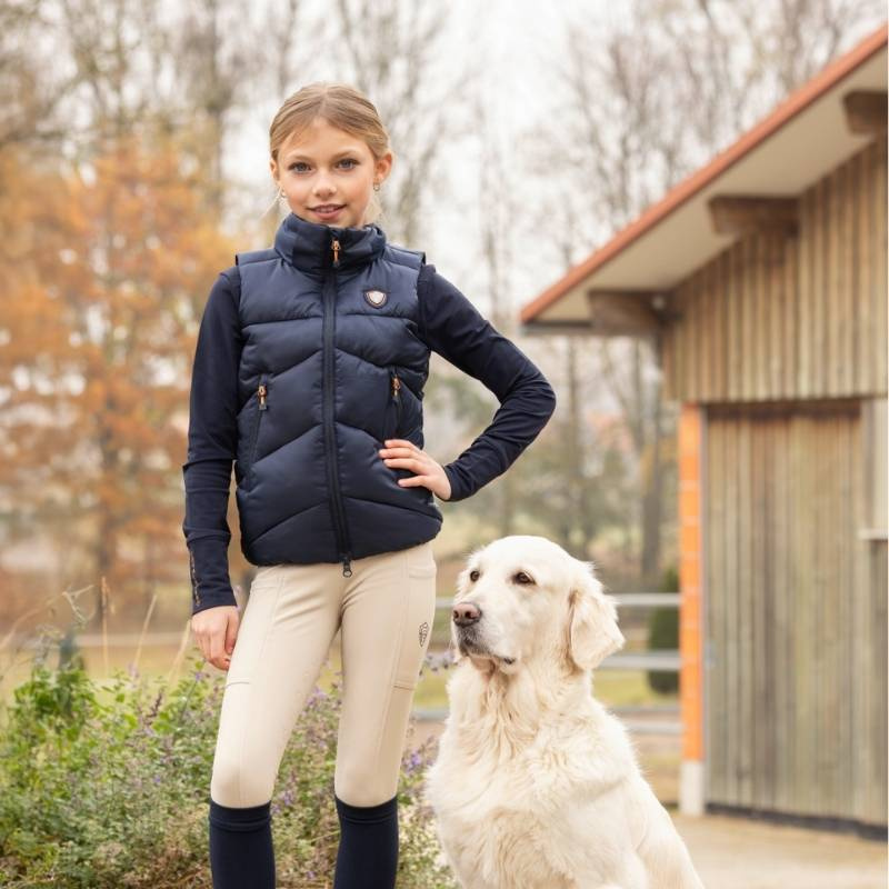 Kamizelka jeździecka Winter Dzieci/Junior Granatowa