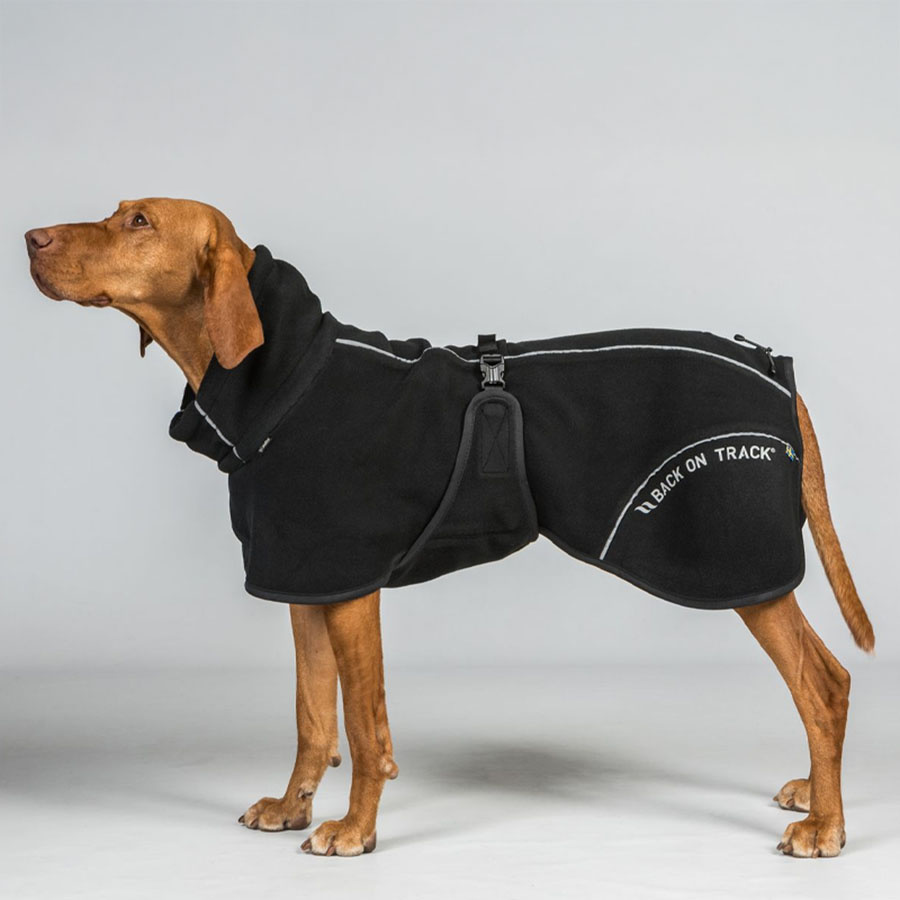 Derka polarowa dla psa Bay High Tail Czarna