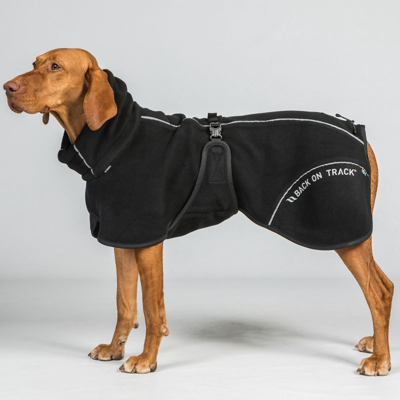 Derka polarowa dla psa Bay High Tail Czarna