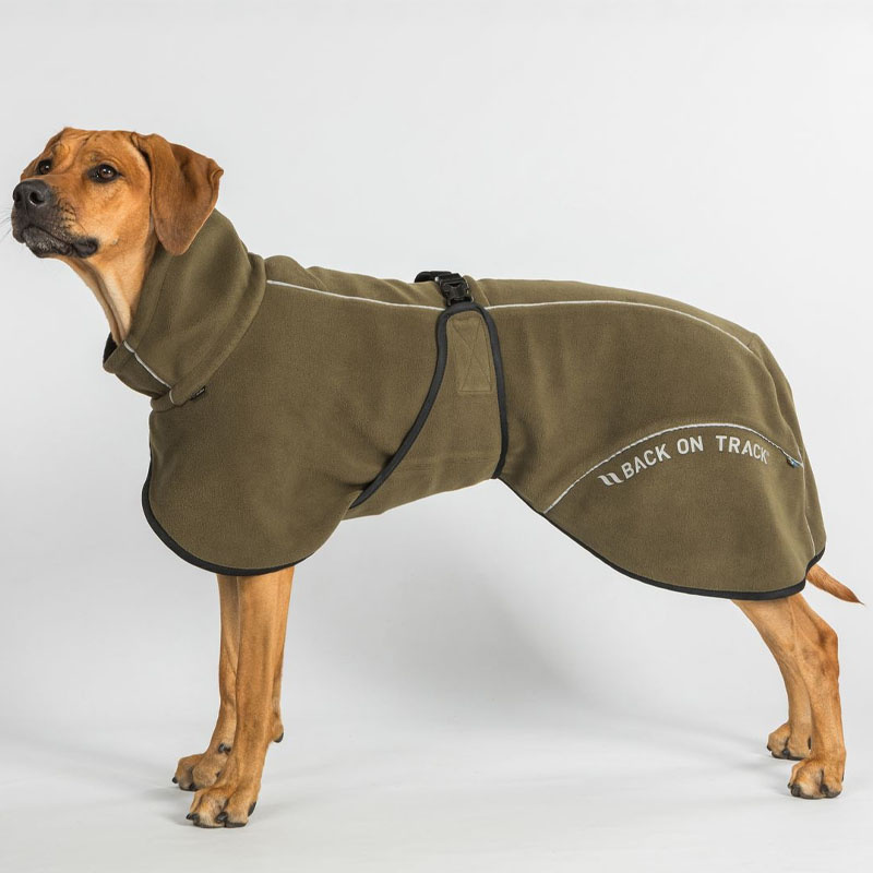 Derka polarowa dla psa Bay Low Tail Oliwkowa zieleń