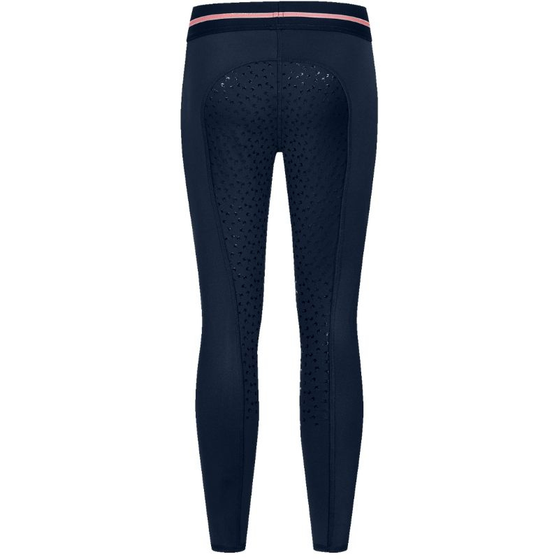 Zimowe legginsy jeździeckie Dzieci/Junior Lucky Leni Full Grip Granatowe