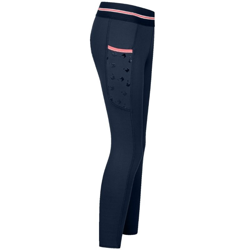 Legginsy jeździeckie Dzieci/Junior Lucky Leni Full Grip Granatowe