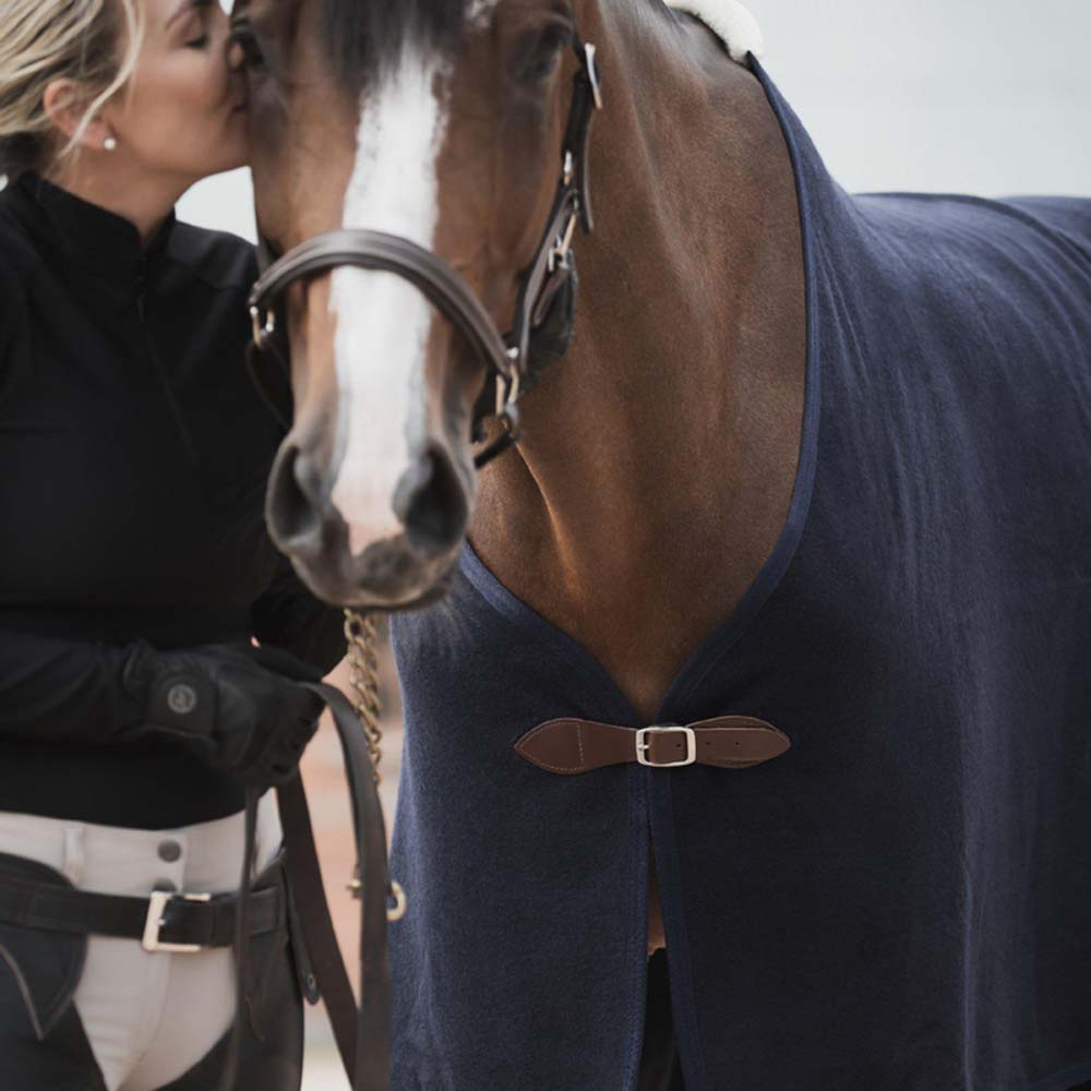 Derka wełniana Granatowa