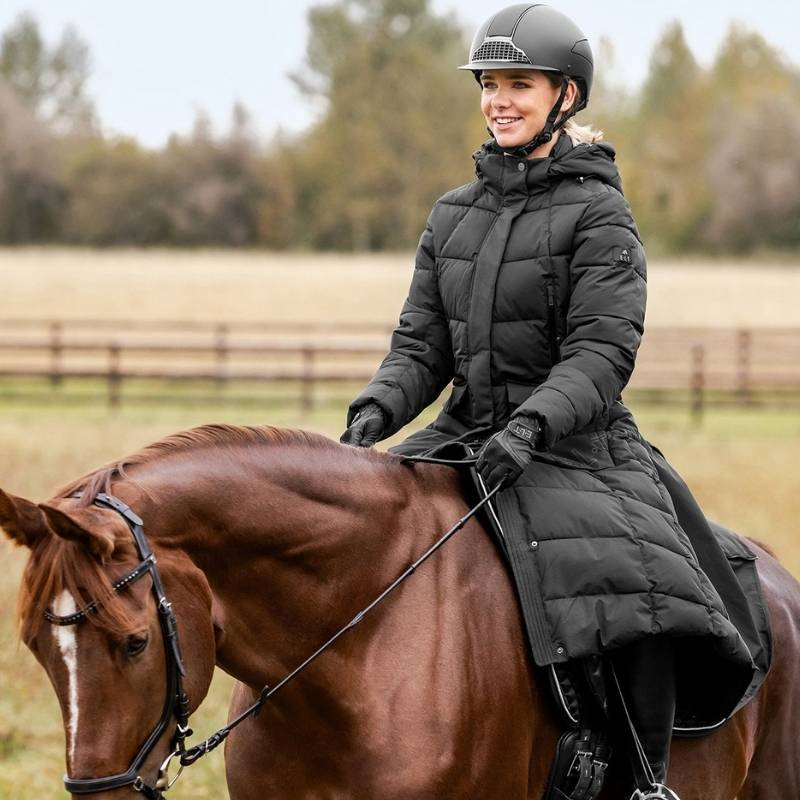 Płaszcz jeździecki Saphira Advanced Czarny