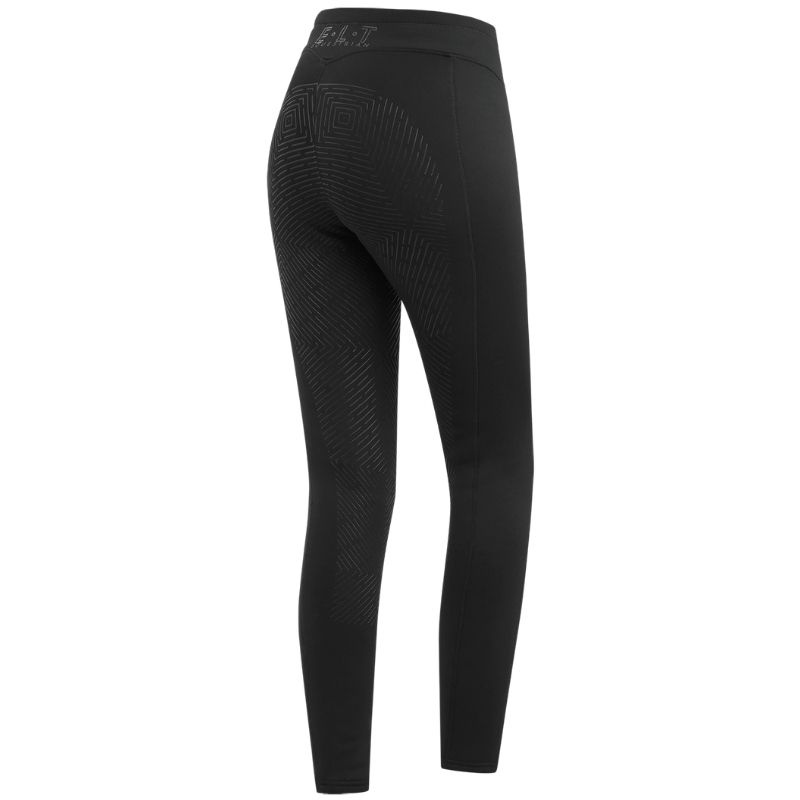 Zimowe legginsy jeździeckie Dzieci/Junior Rica Thermal Teddy Full Grip Czarne