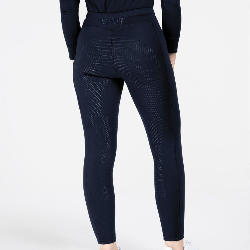 Zimowe legginsy jeździeckie Rica Thermal Teddy Full Grip Granatowe