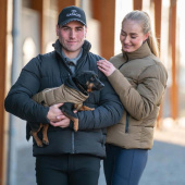 Kurtka Jeździecka Bella Puffer Beżowa Kurtka Jeździecka Bella Puffer Beżowa