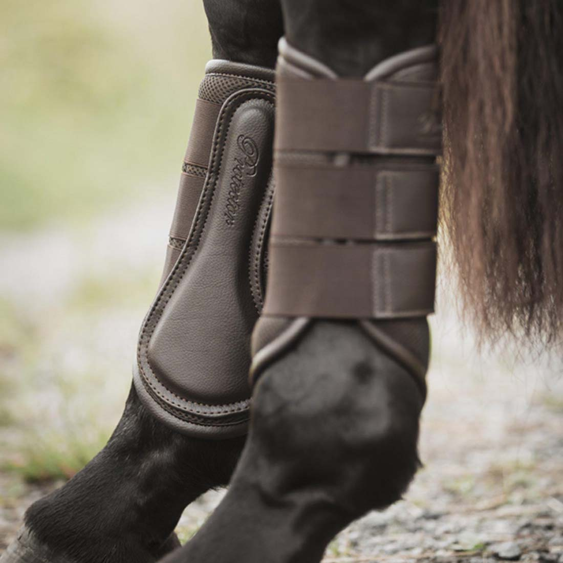 Ochraniacze treningowe 3D-Mesh Brązowe