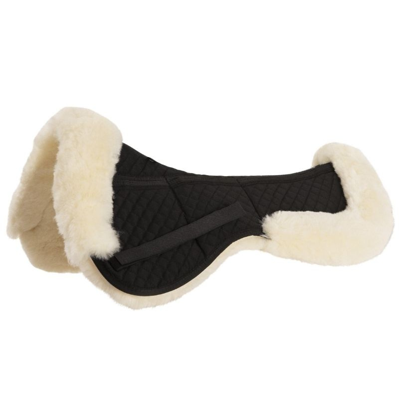 Pad korekcyjny z obszyciem Sheepskin Dressage Czarny