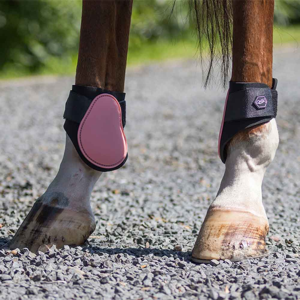 Ochraniacze skokowe tył Neopren Różowe