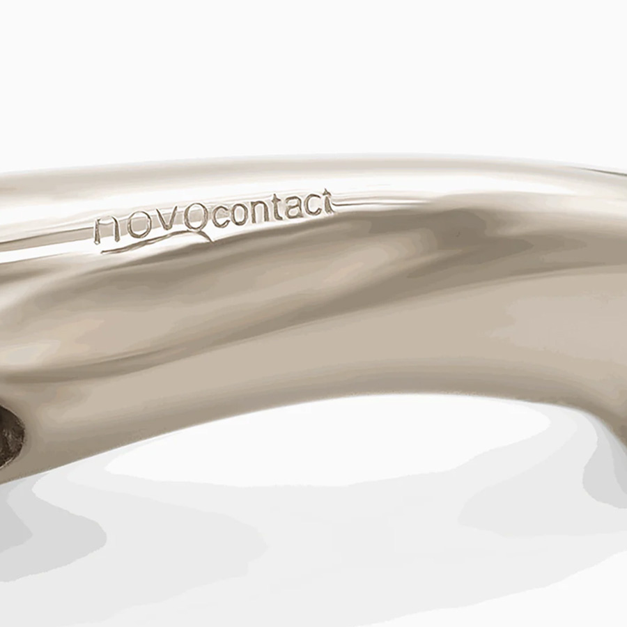 Wędzidło oliwkowe podwójnie łamane Novocontact Sensogan D-Ring Ø55mm