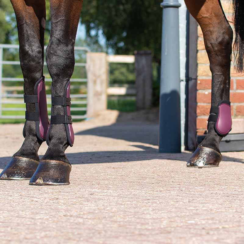 Ochraniacze skokowe Quick Pin 4 szt. Bordowe