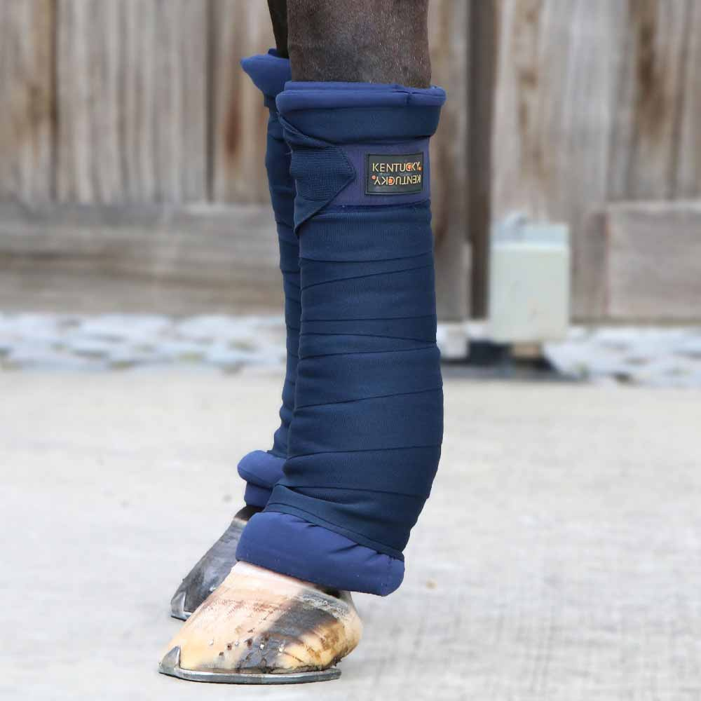 Owijki stajenne odporne na brud 4 szt.  Granatowe