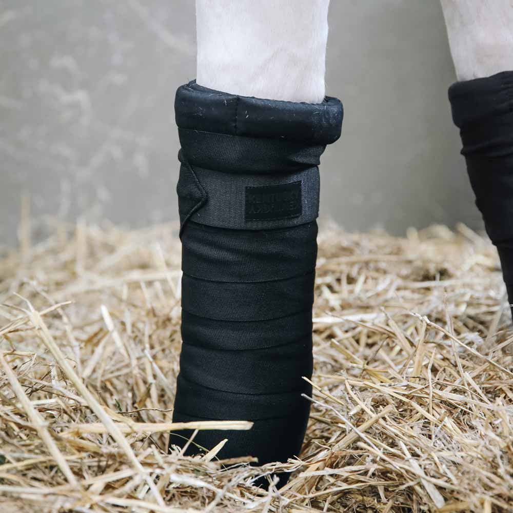 Owijki stajenne odporne na brud 4 szt.  Czarne