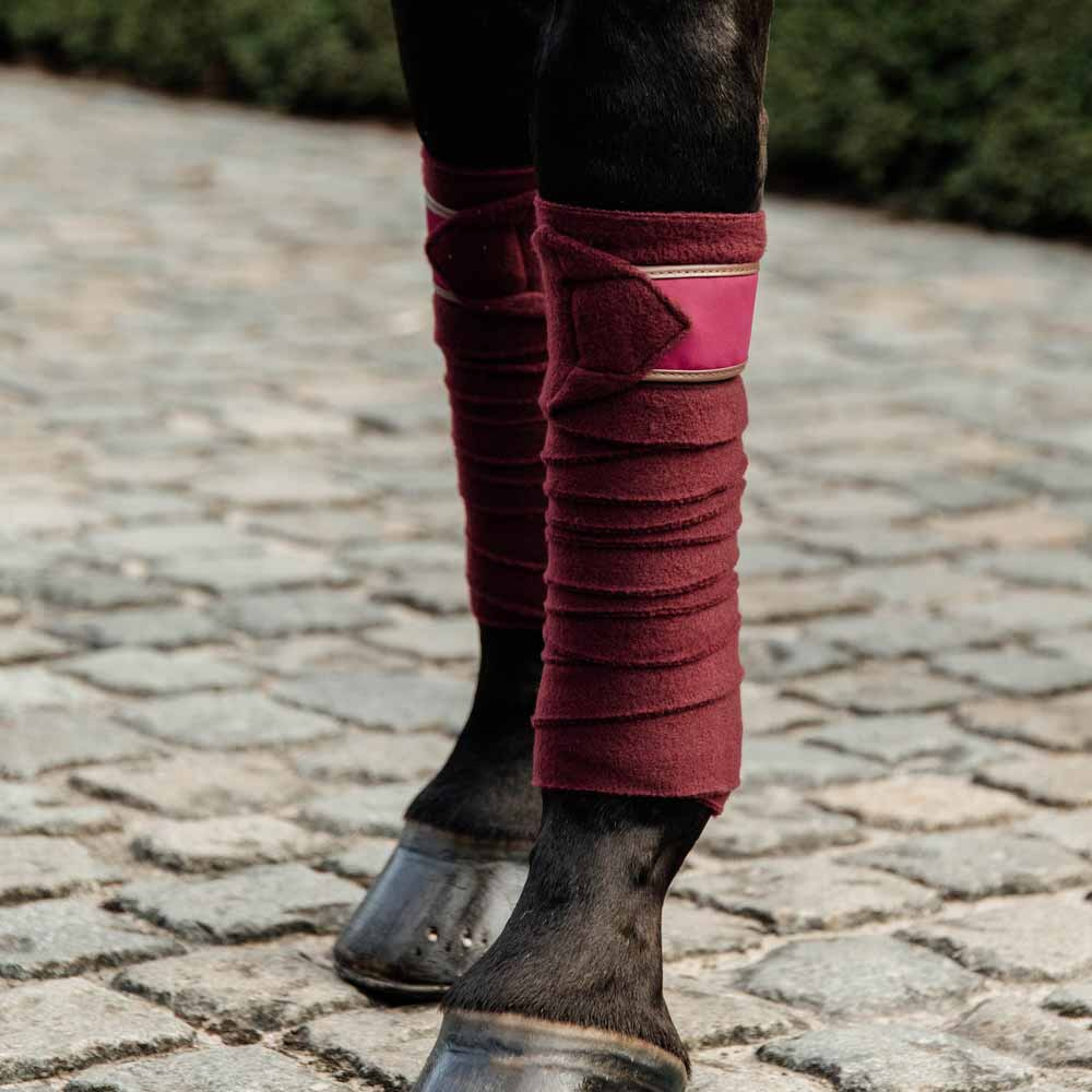 Owijki Polar Fleece 4 szt. Bordowe