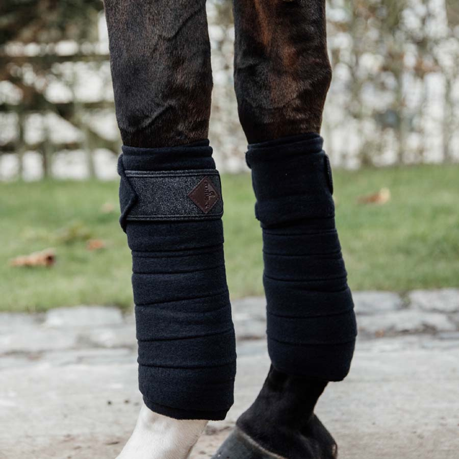 Owijki Polar Fleece Glitter Czarne