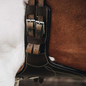 Popręg skokowy Short z fartuchem Brązowy Popręg skokowy Short z fartuchem Brązowy