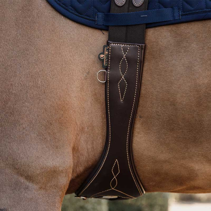 Popręg anatomiczny brązowy