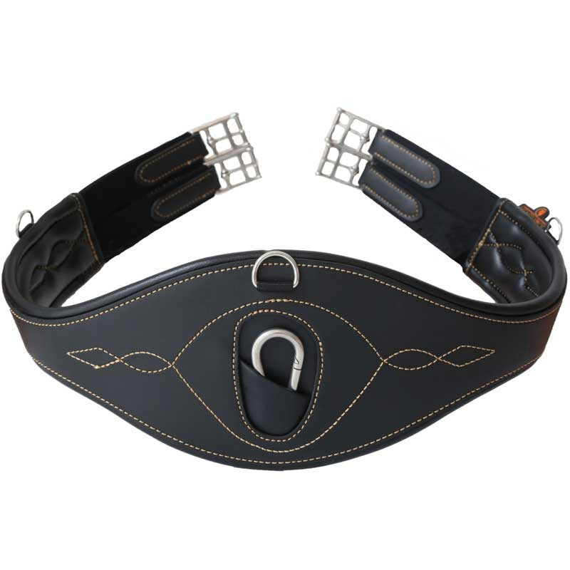 Popręg anatomiczny czarny