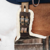 Popręg skokowy Short Sheepskin z fartuchem Brązowy Popręg skokowy Short Sheepskin z fartuchem Brązowy