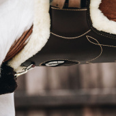 Popręg skokowy Short Sheepskin z fartuchem Brązowy Popręg skokowy Short Sheepskin z fartuchem Brązowy