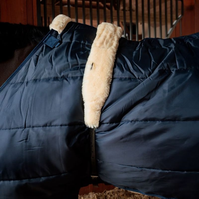 Pas do karuzeli Sheepskin Nylon Czarny