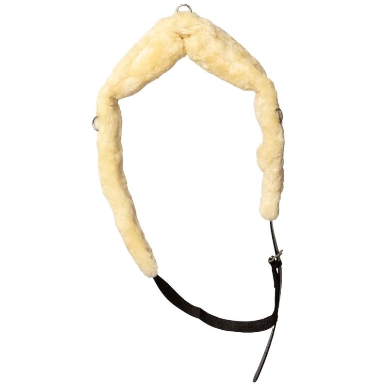 Pas do karuzeli Sheepskin Nylon Czarny