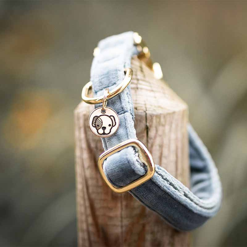 Obroża Velvet Błękit