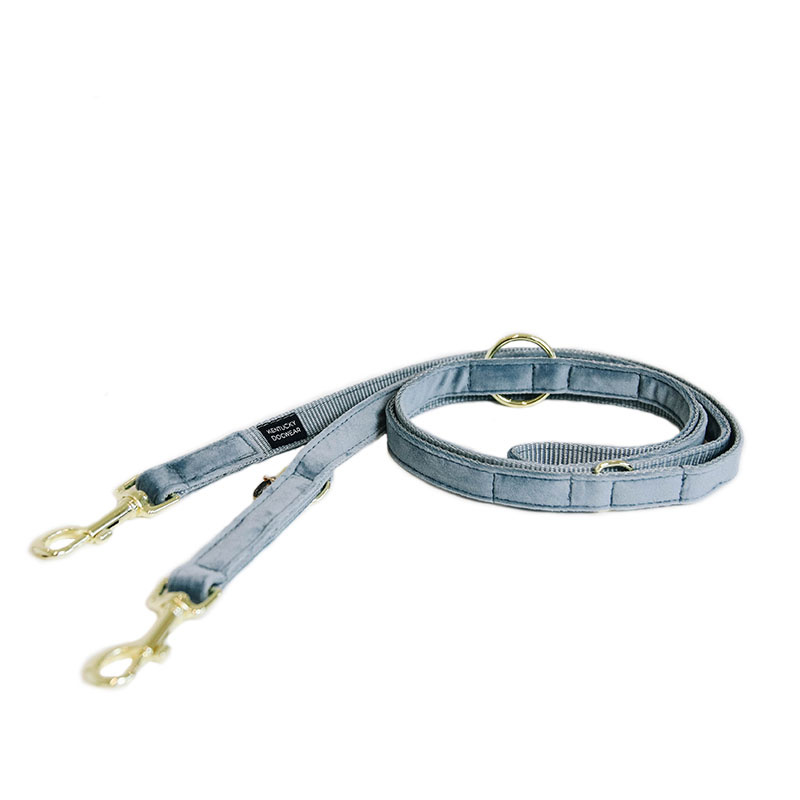 Smycz Velvet 2m Błękitn