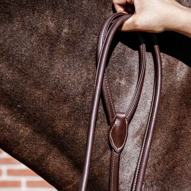 Uwiąz z łańcuszkiem Artificial Leather Brązowy