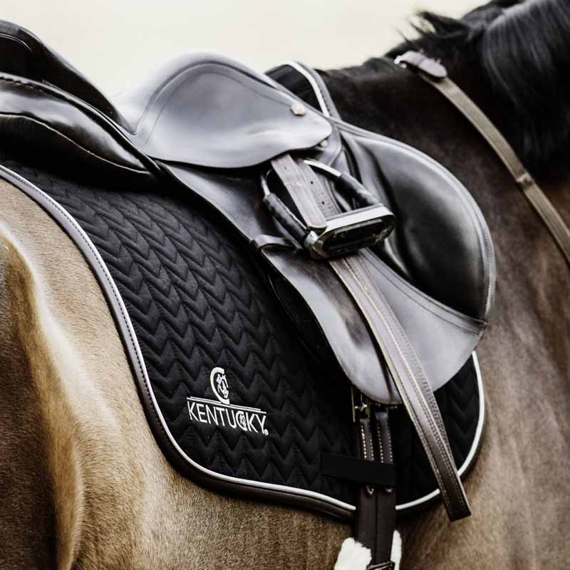 Czaprak Leather Fishbone Czarny