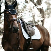 Czaprak Leather Fishbone Biały Czaprak Leather Fishbone Biały